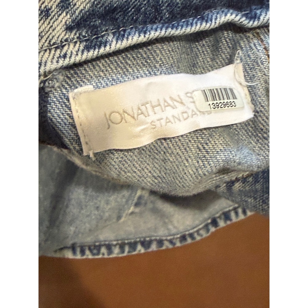 Jonathan Simkhai holland Denim Mini Dress Light Wash Puff Sleeve Organic  s‎ m - Picture 16 of 16